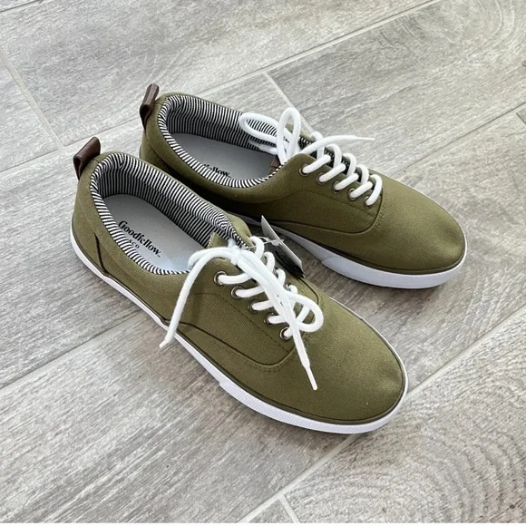 NWT Mens Goodfellow & Co. Brady Sneakers Olive - 7 - Picture 4 of 6
